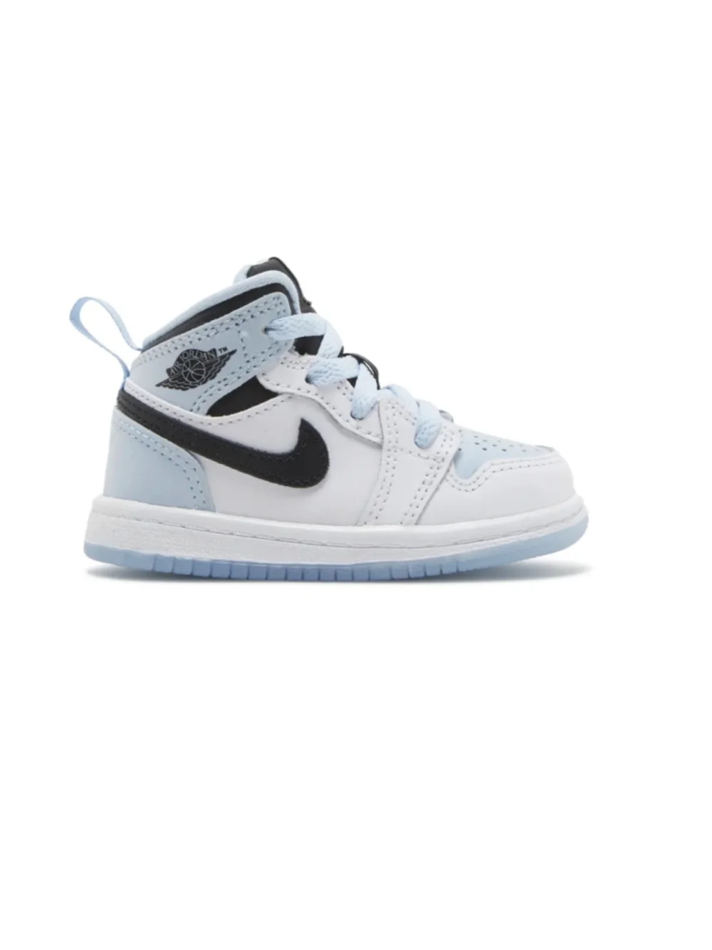 Air Jordan DV1338-104 1 Mid SE TD 'White Ice Blue' toddler shoes SIZE 9C